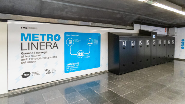 В Испании появилась возможность заряжать электросамокаты с помощью энергии от тормозов вагонов метро 