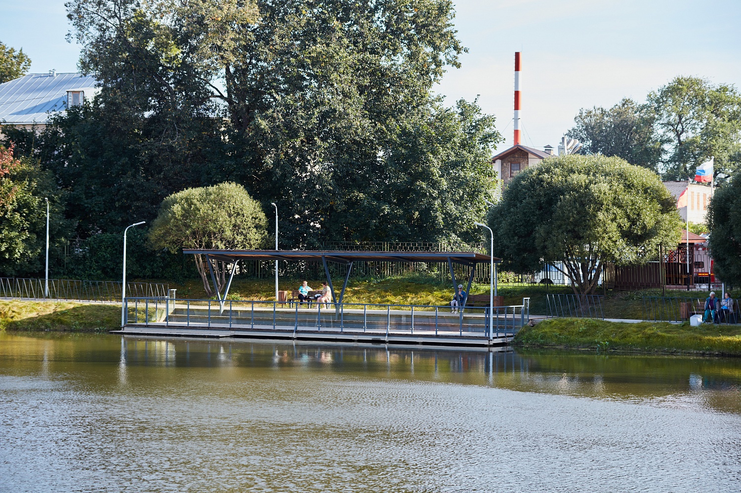 Зона отдыха Георгиевского пруда, Руза, Московская область (2020 год)