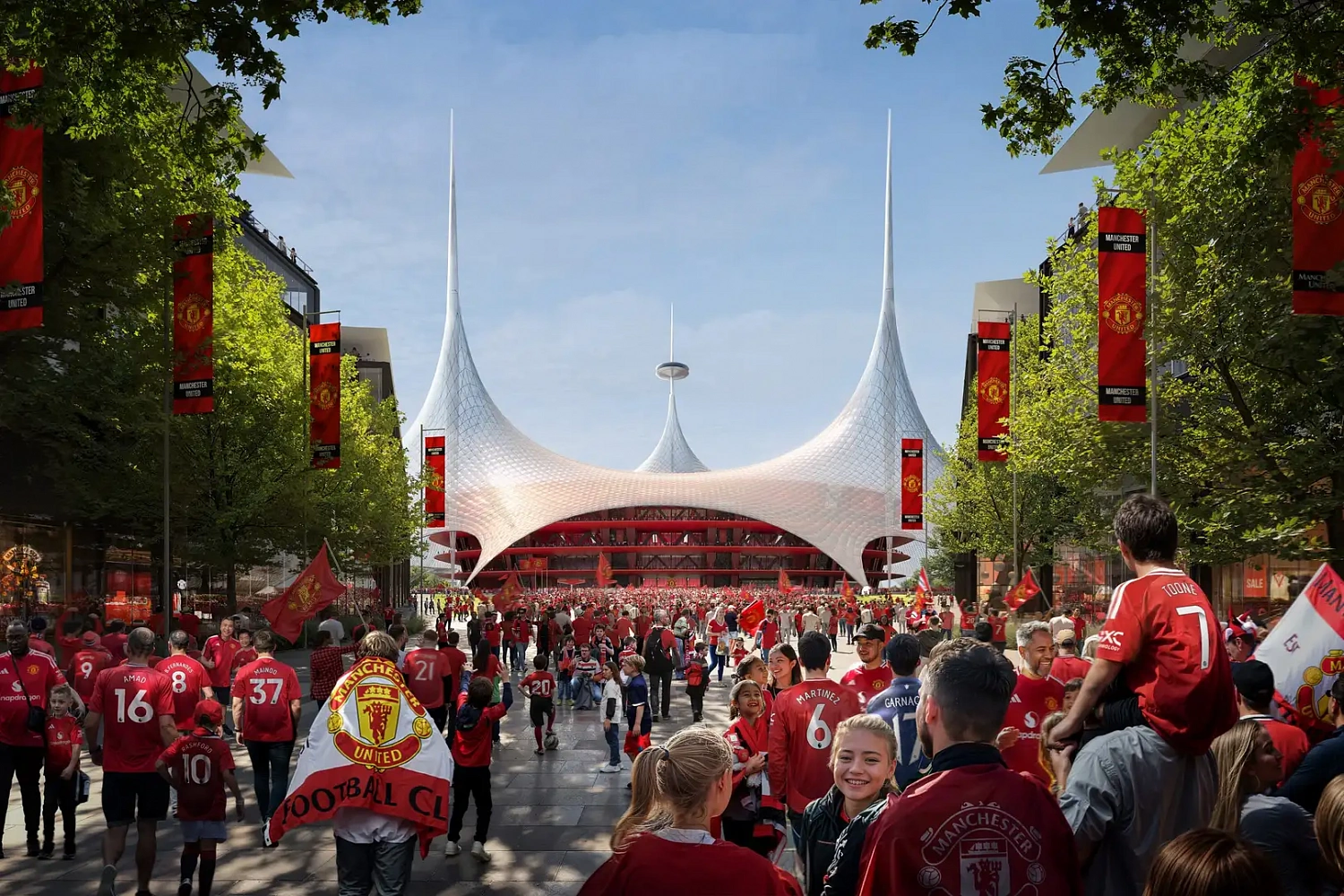 Foster + Partners представляет стадион на 100 000 мест для Manchester United