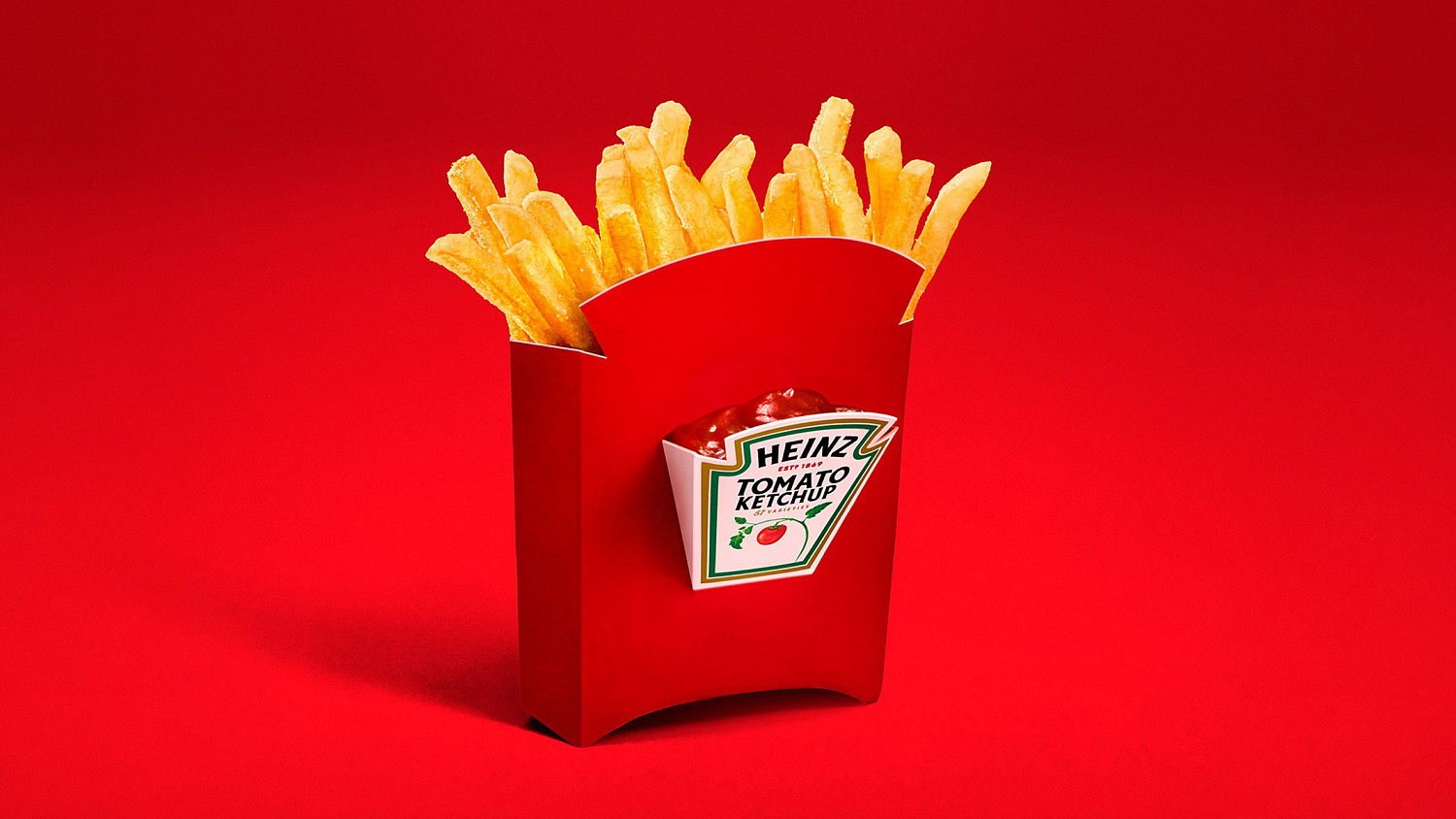 Компания Heinz представила контейнер для картофеля фри со встроенным отделением для кетчупа