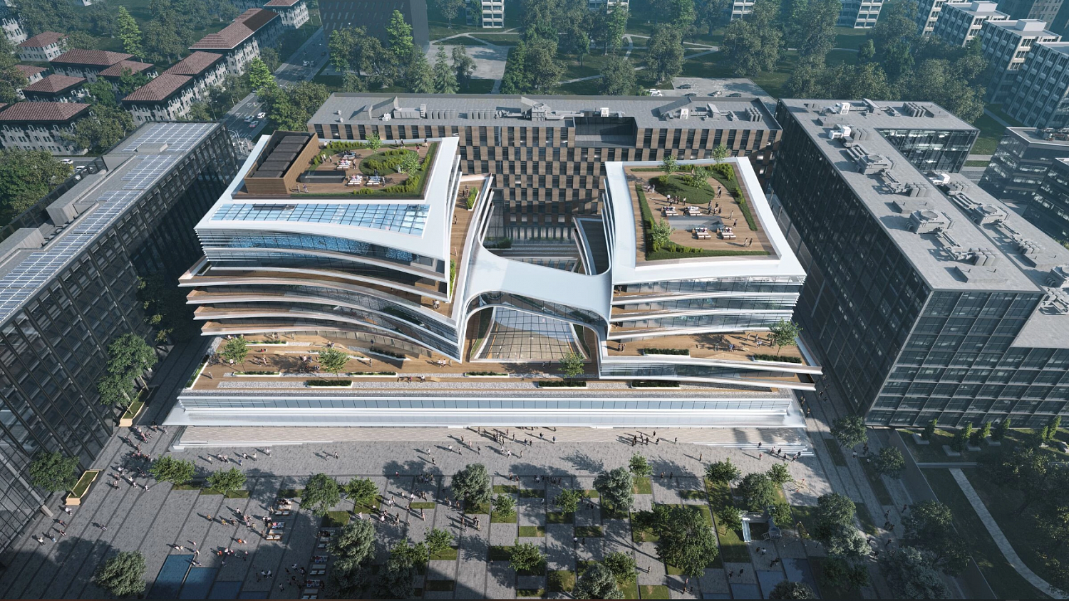 Новый бизнес-центр, состоящий из двух стеклянных башен, появится в центре Вильнюса