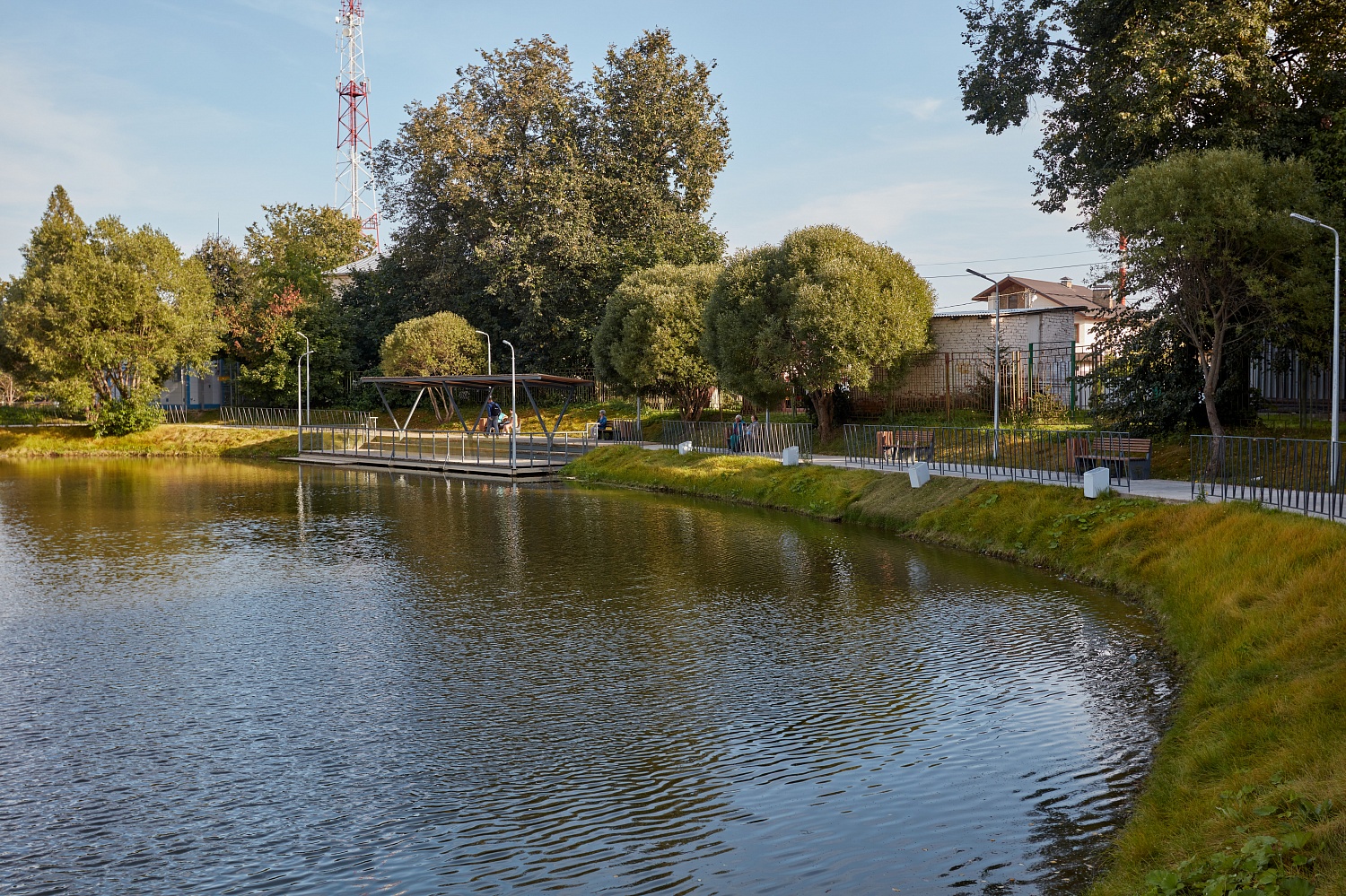 Зона отдыха Георгиевского пруда, Руза, Московская область (2020 год)